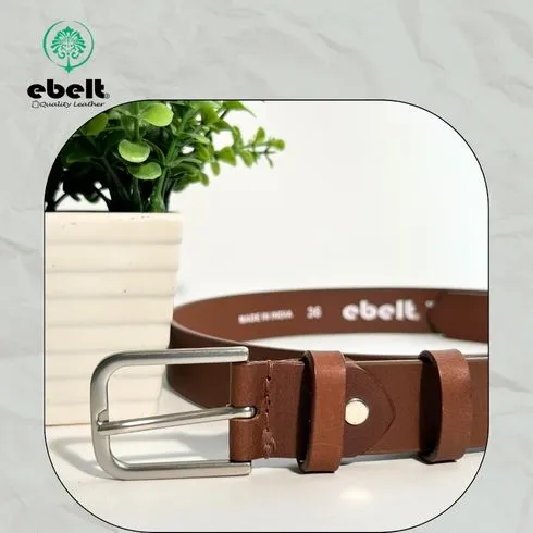 ［香港品牌 EBELT] EBC 334 印度製 頭層水牛皮真皮皮帶 BUFFALO TOP GRAIN LEATHER BELT 3.0cm