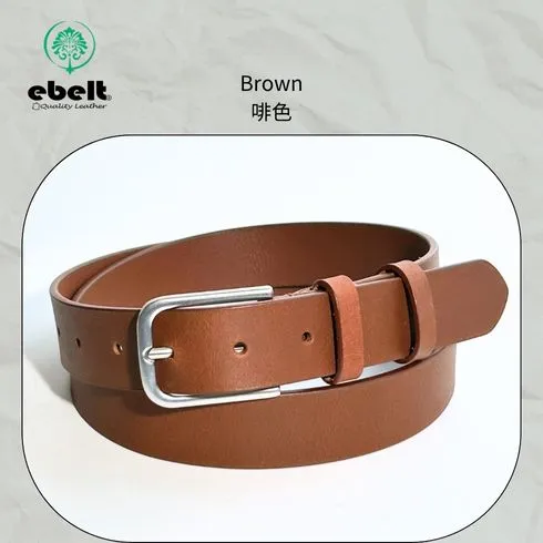 ［香港品牌 EBELT] EBC 334 印度製 頭層水牛皮真皮皮帶 BUFFALO TOP GRAIN LEATHER BELT 3.0cm