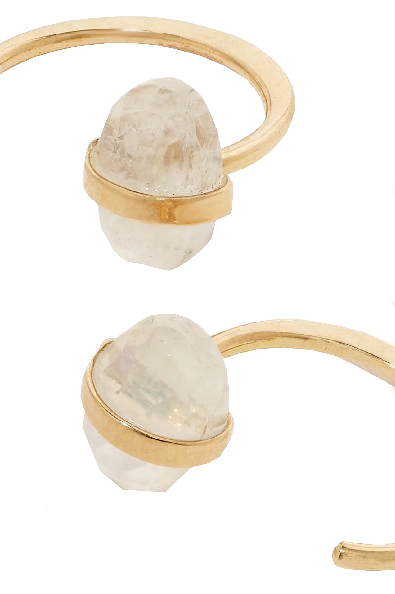 14-karat Moonstone Hug Earrings