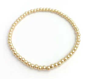 14k Gold Filled Beaded Bracelet