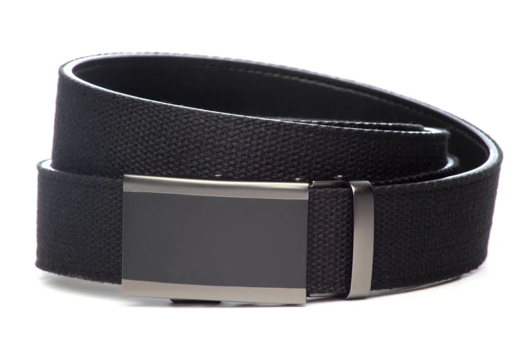 1.5" Black Canvas w/buckle