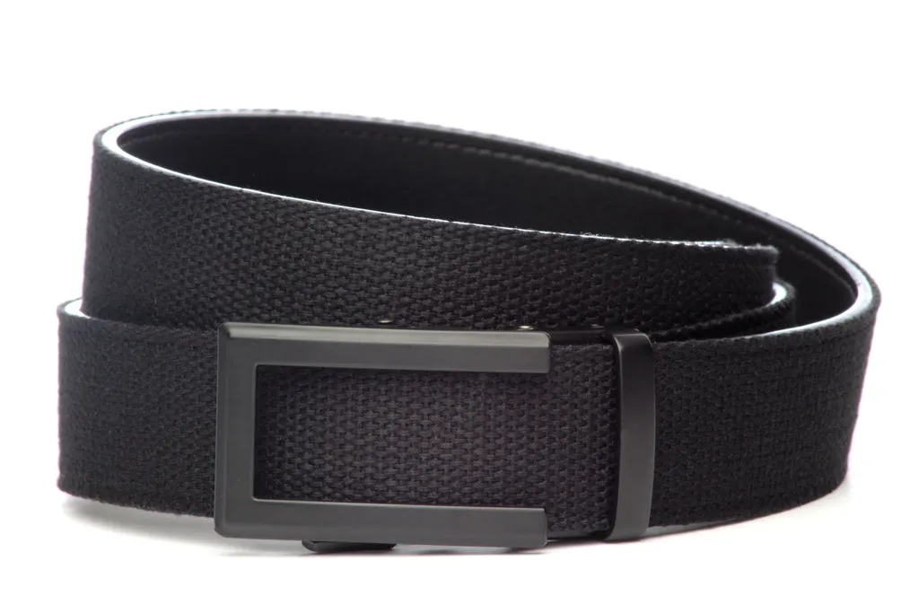 1.5" Black Canvas w/buckle