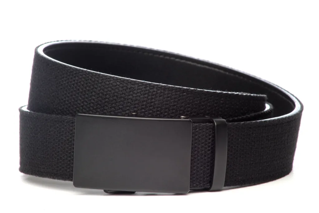 1.5" Black Canvas w/buckle