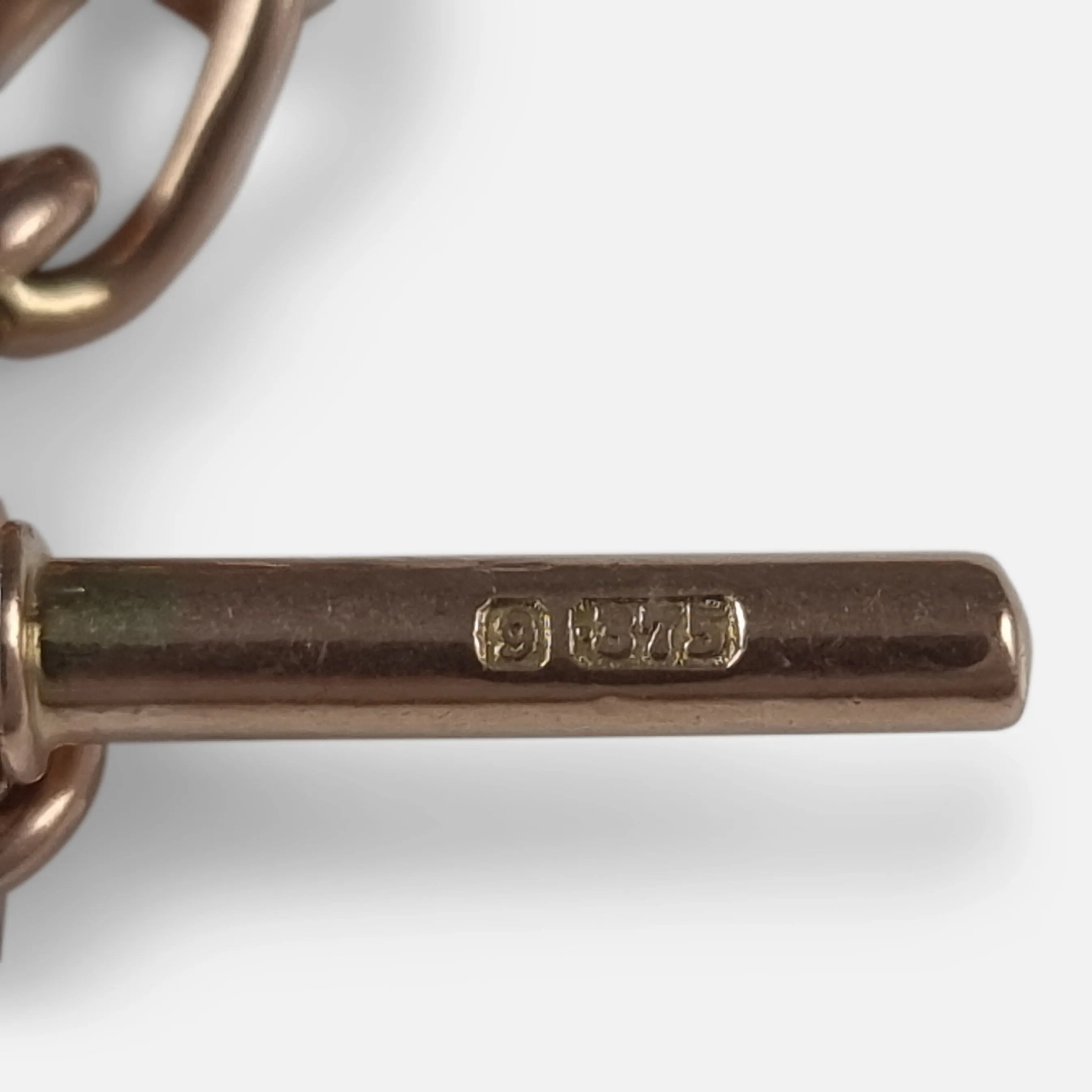 9ct Rose Gold Double Albert Watch Chain - 1918 - 29.0 grams