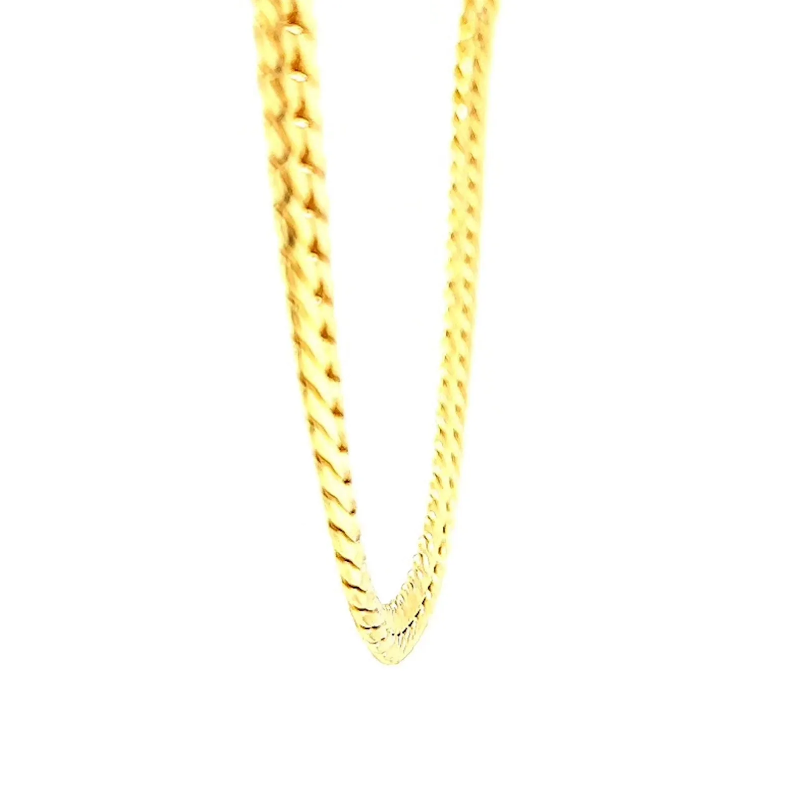 9ct Yellow Gold Silver Filled 45cm Herringbone Chain