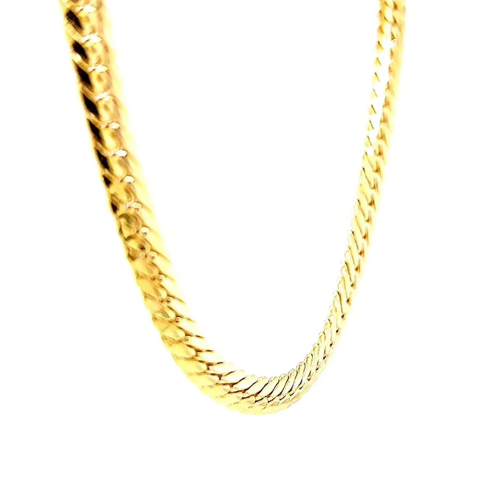9ct Yellow Gold Silver Filled 45cm Herringbone Chain