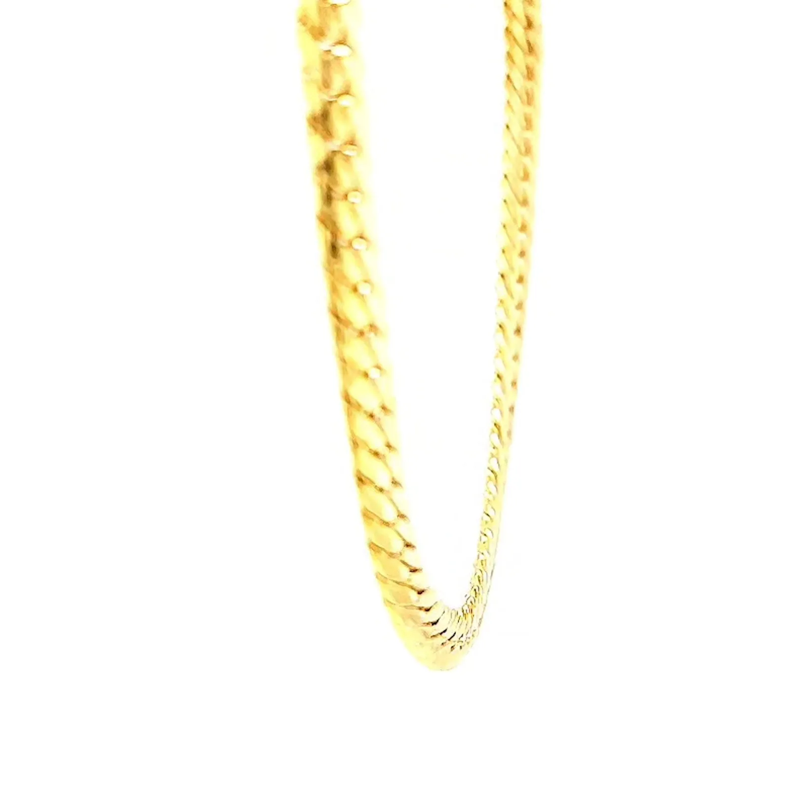 9ct Yellow Gold Silver Filled 45cm Herringbone Chain