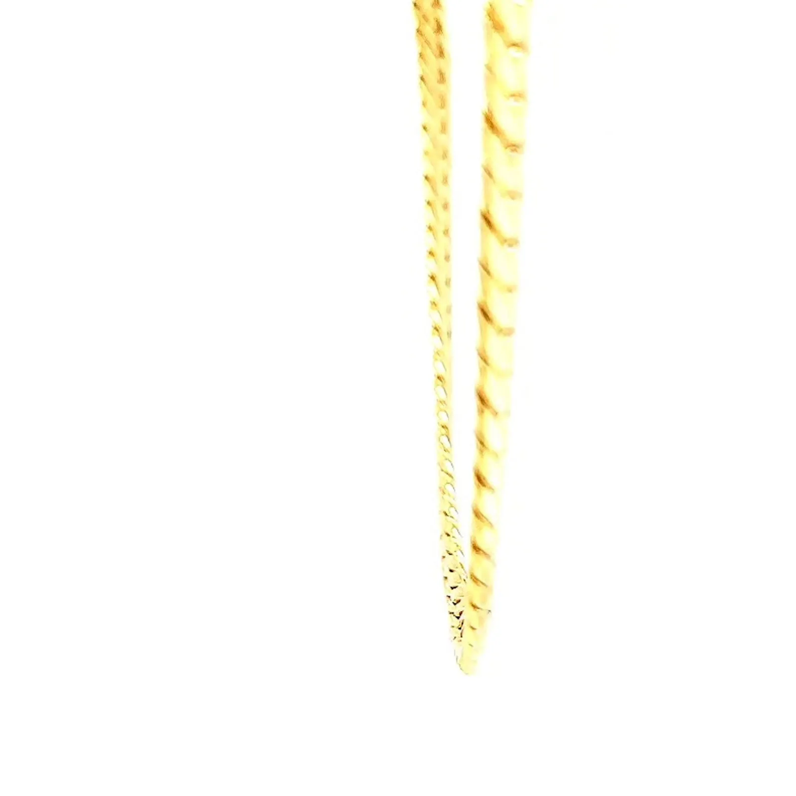 9ct Yellow Gold Silver Filled 45cm Herringbone Chain