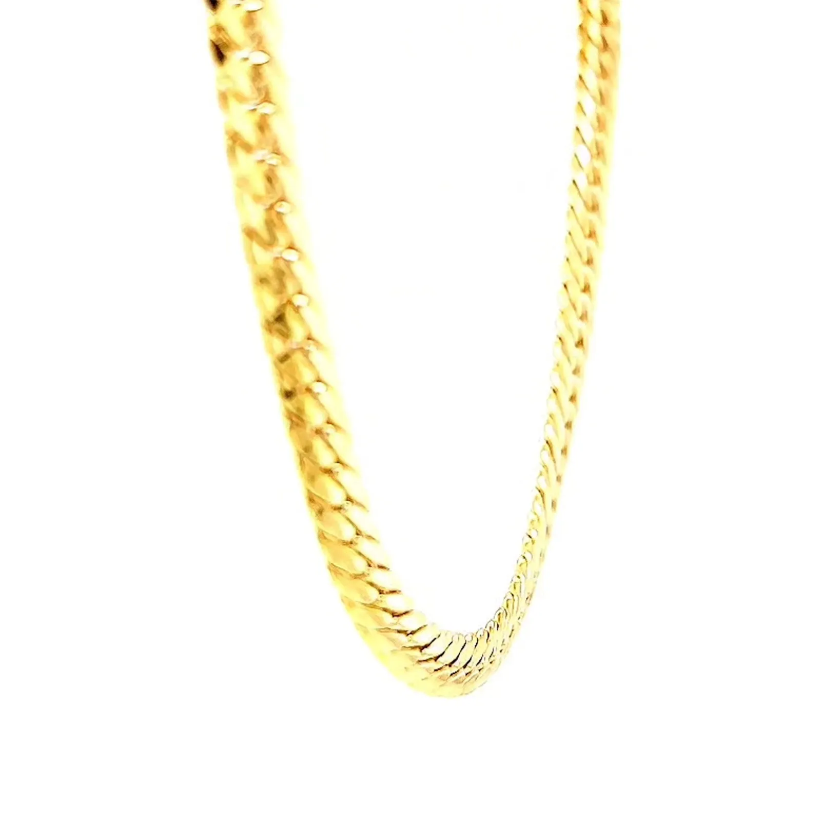 9ct Yellow Gold Silver Filled 45cm Herringbone Chain
