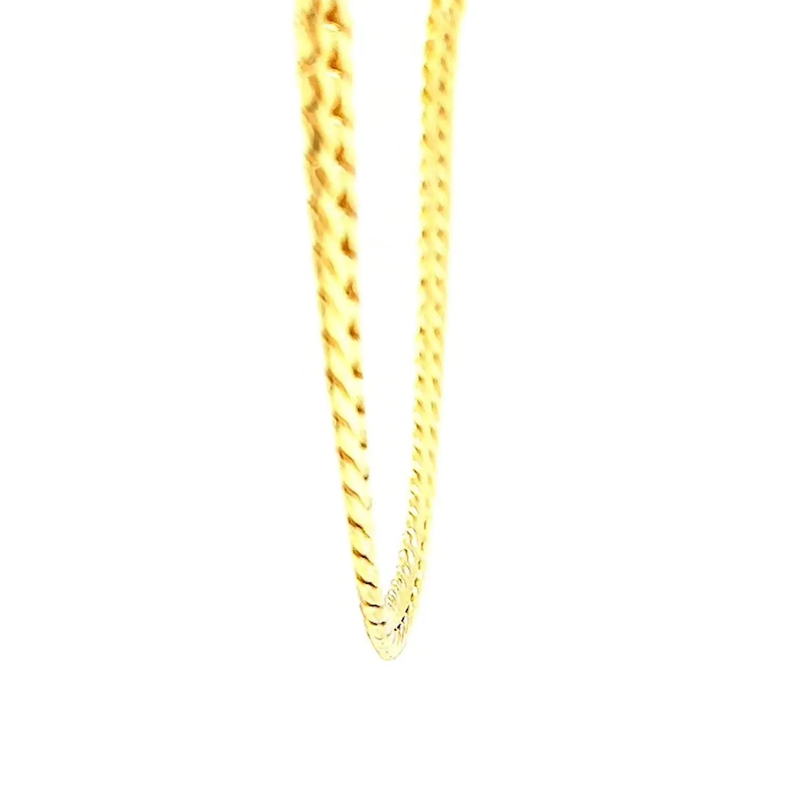 9ct Yellow Gold Silver Filled 45cm Herringbone Chain