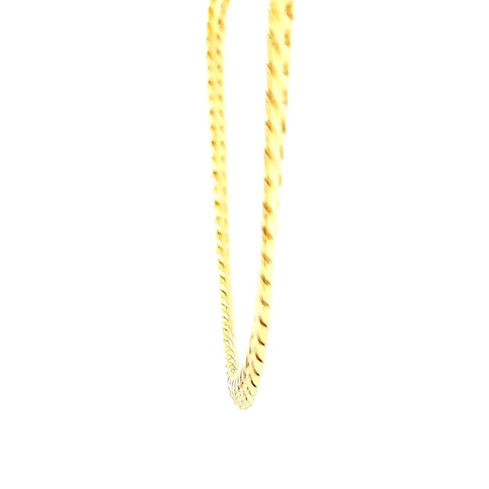 9ct Yellow Gold Silver Filled 45cm Herringbone Chain