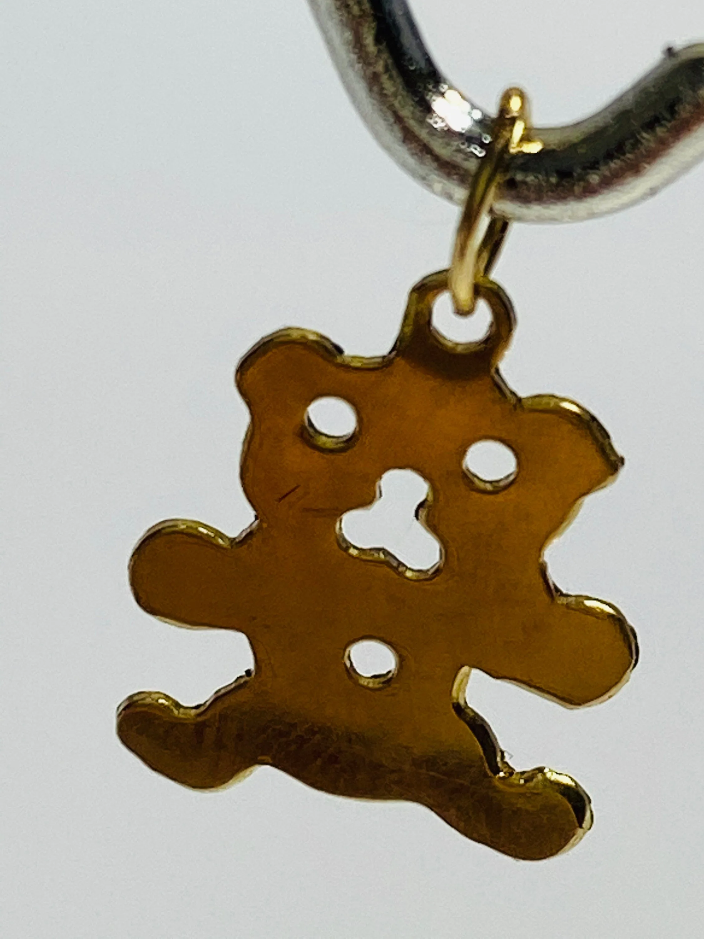 Adorable Little 14K Gold filled Teddy Bear Charms/Findings 11mm-13mm, sku #504