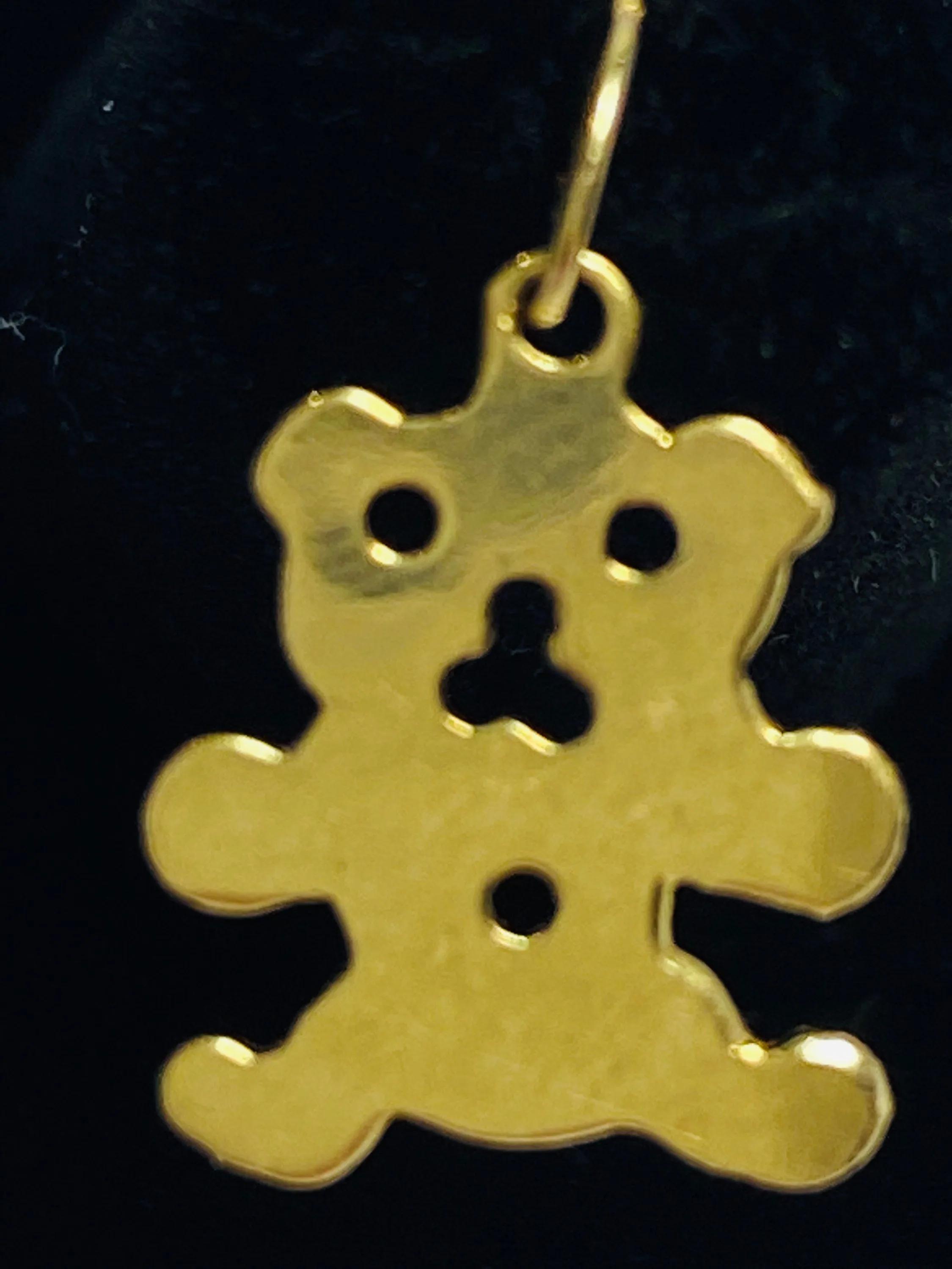 Adorable Little 14K Gold filled Teddy Bear Charms/Findings 11mm-13mm, sku #504