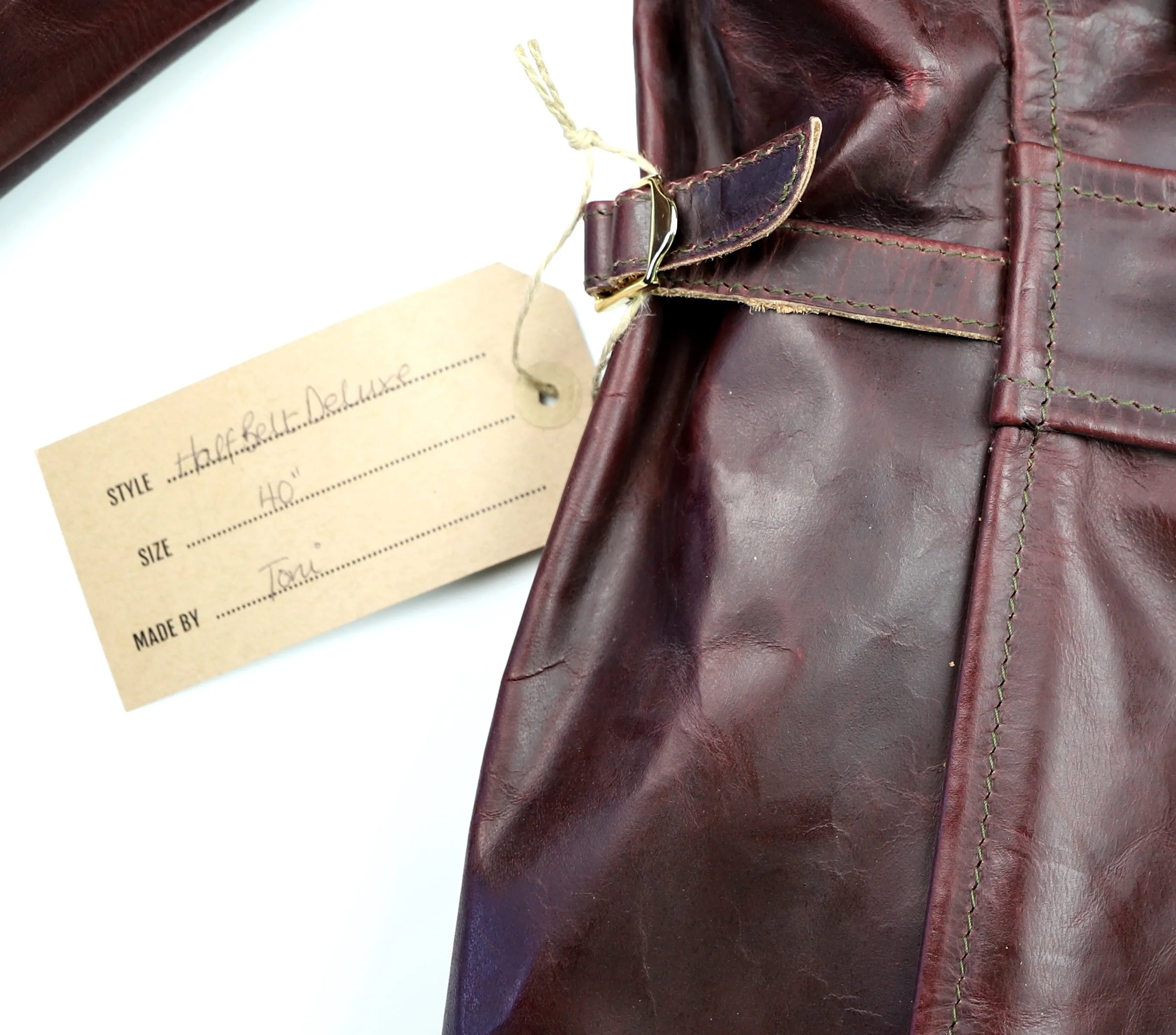 Aero Half Belt Deluxe, size 40 (fits like size 44), Cordovan CXL Steerhide
