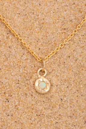 AH Opal Star Necklace 9kt Yellow Gold