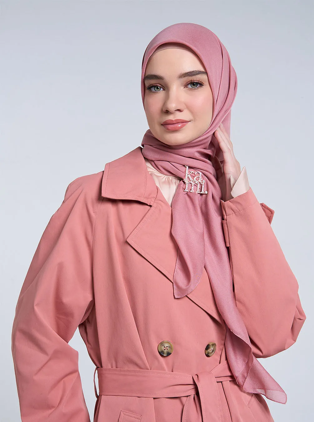 AIRY VOILE SCARF PLAIN BLOSSOM