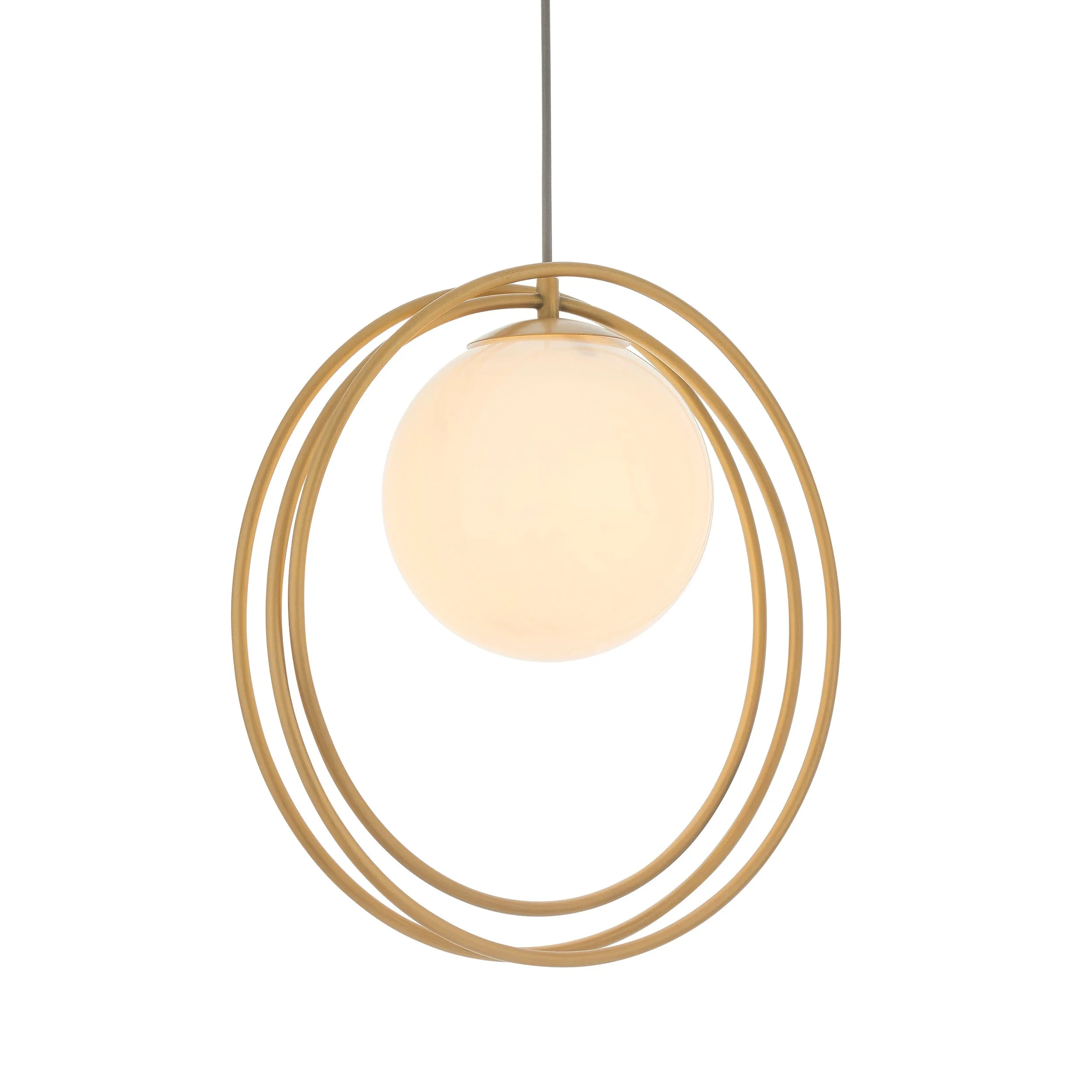 Amos Warhol Single Pendant Brushed Gold