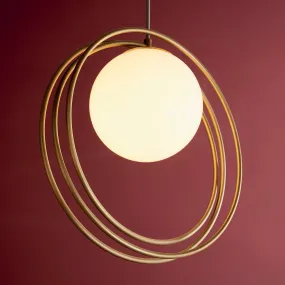 Amos Warhol Single Pendant Brushed Gold