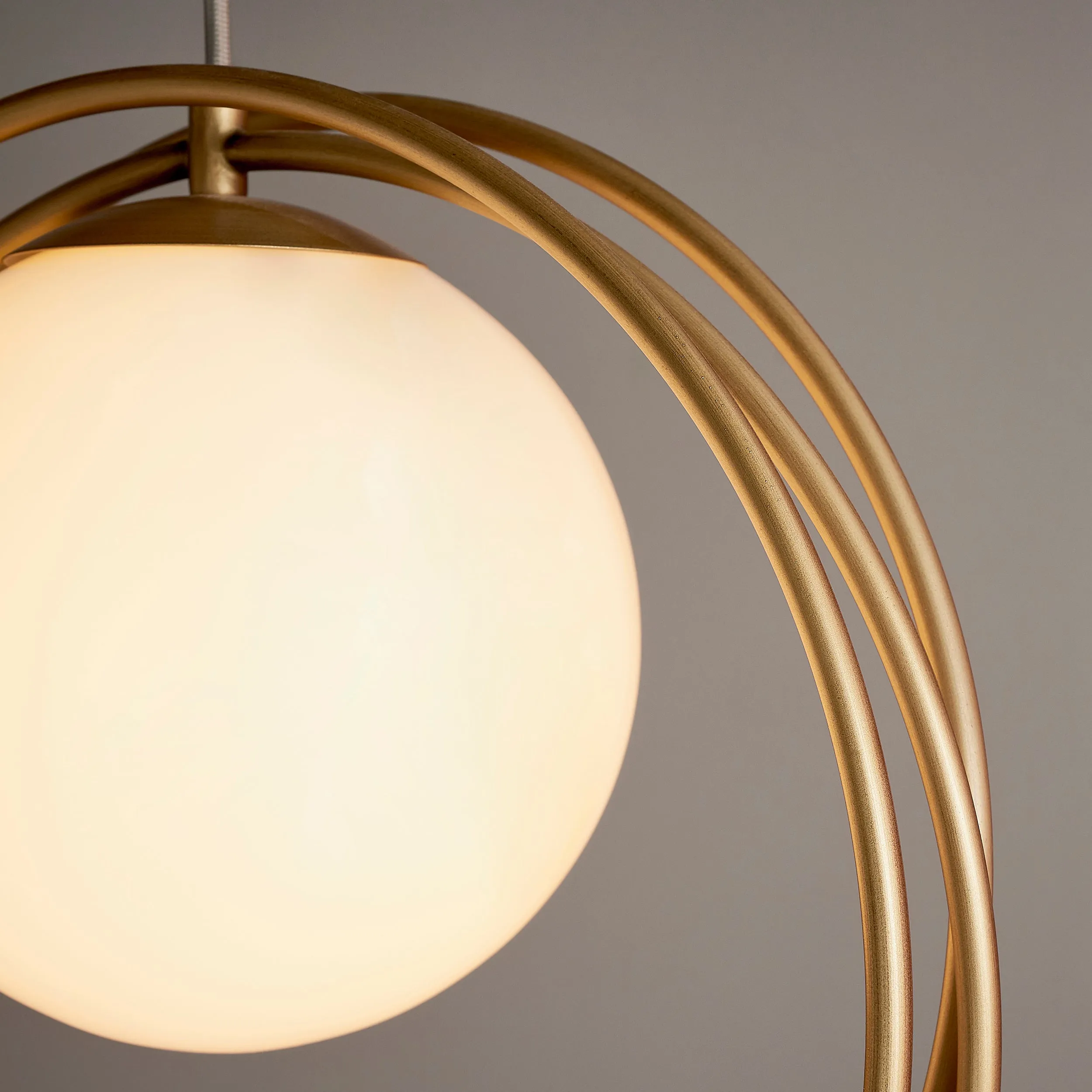 Amos Warhol Single Pendant Brushed Gold
