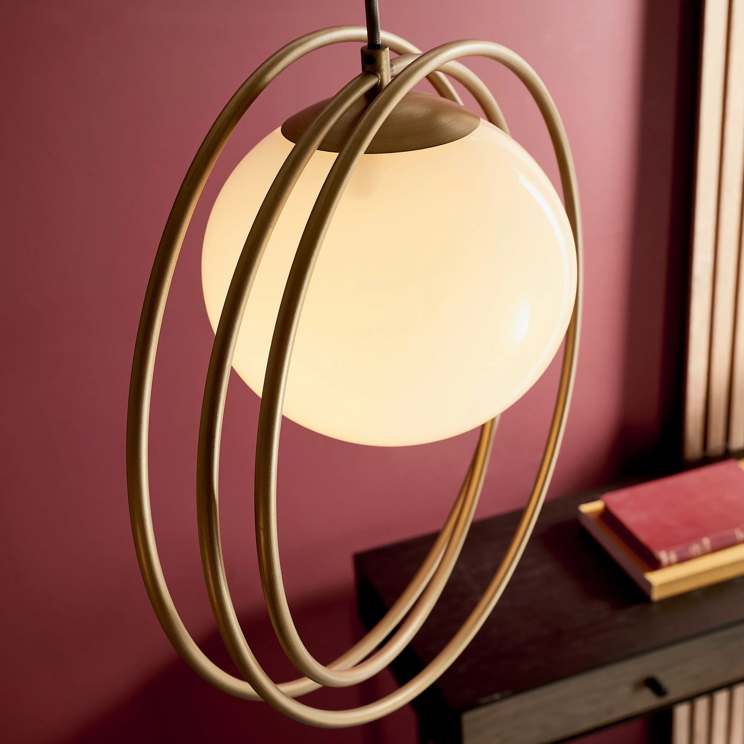 Amos Warhol Single Pendant Brushed Gold