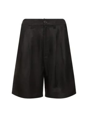 ANINE BING   Carrie linen blend shorts 