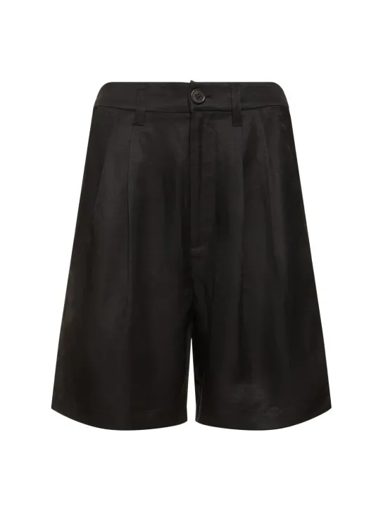 ANINE BING   Carrie linen blend shorts 