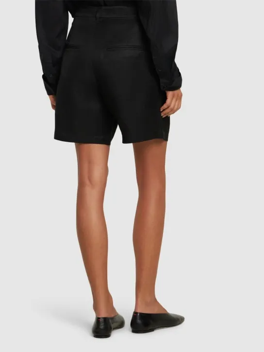 ANINE BING   Carrie linen blend shorts 