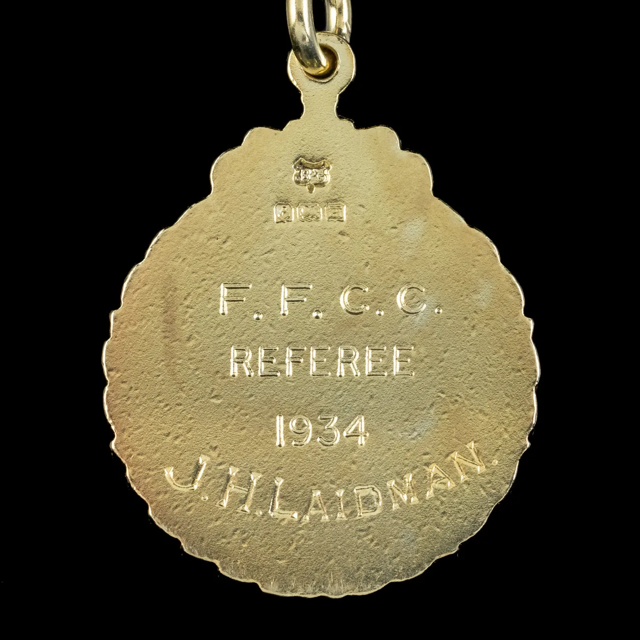 Antique Edwardian Albert Chain And Medallion Sterling Silver Gold Gilt Dated 1911