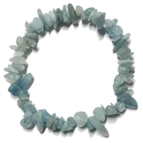 Aquamarine Chip Bracelet | Real Stone for Calm & Clarity
