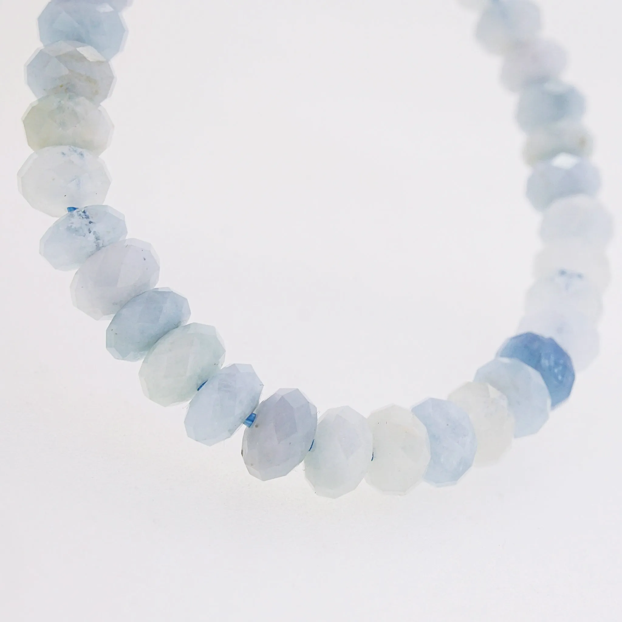 Aquamarine Faceted Rondelle