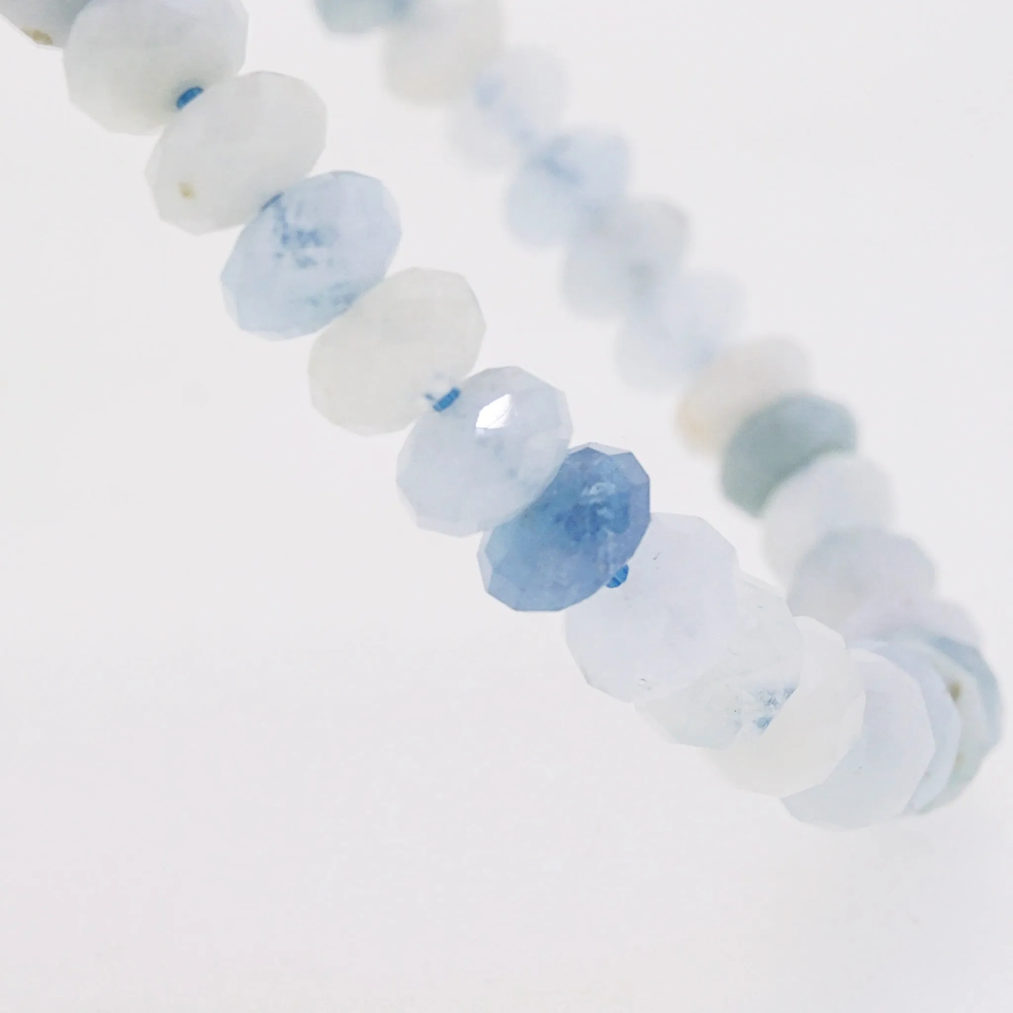 Aquamarine Faceted Rondelle