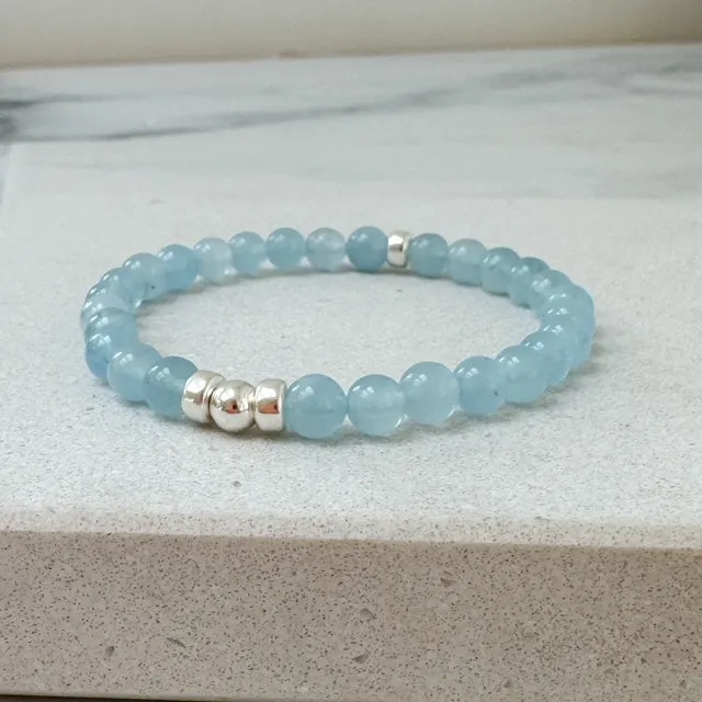 Aquamarine Gemstone Bracelet