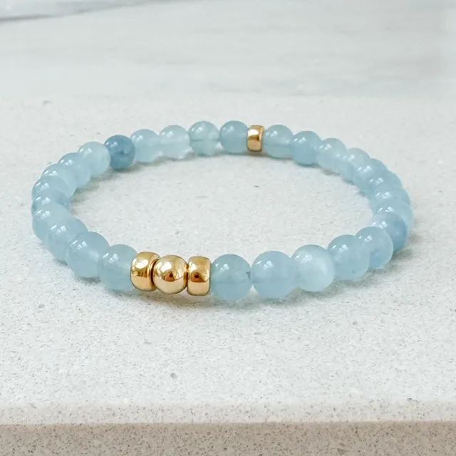 Aquamarine Gemstone Bracelet