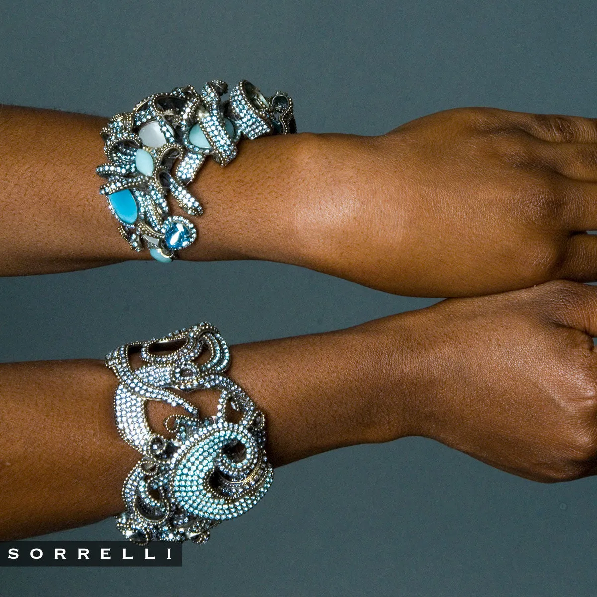 Aquatic Azure Cuff Bracelet - BSP1ASAQU