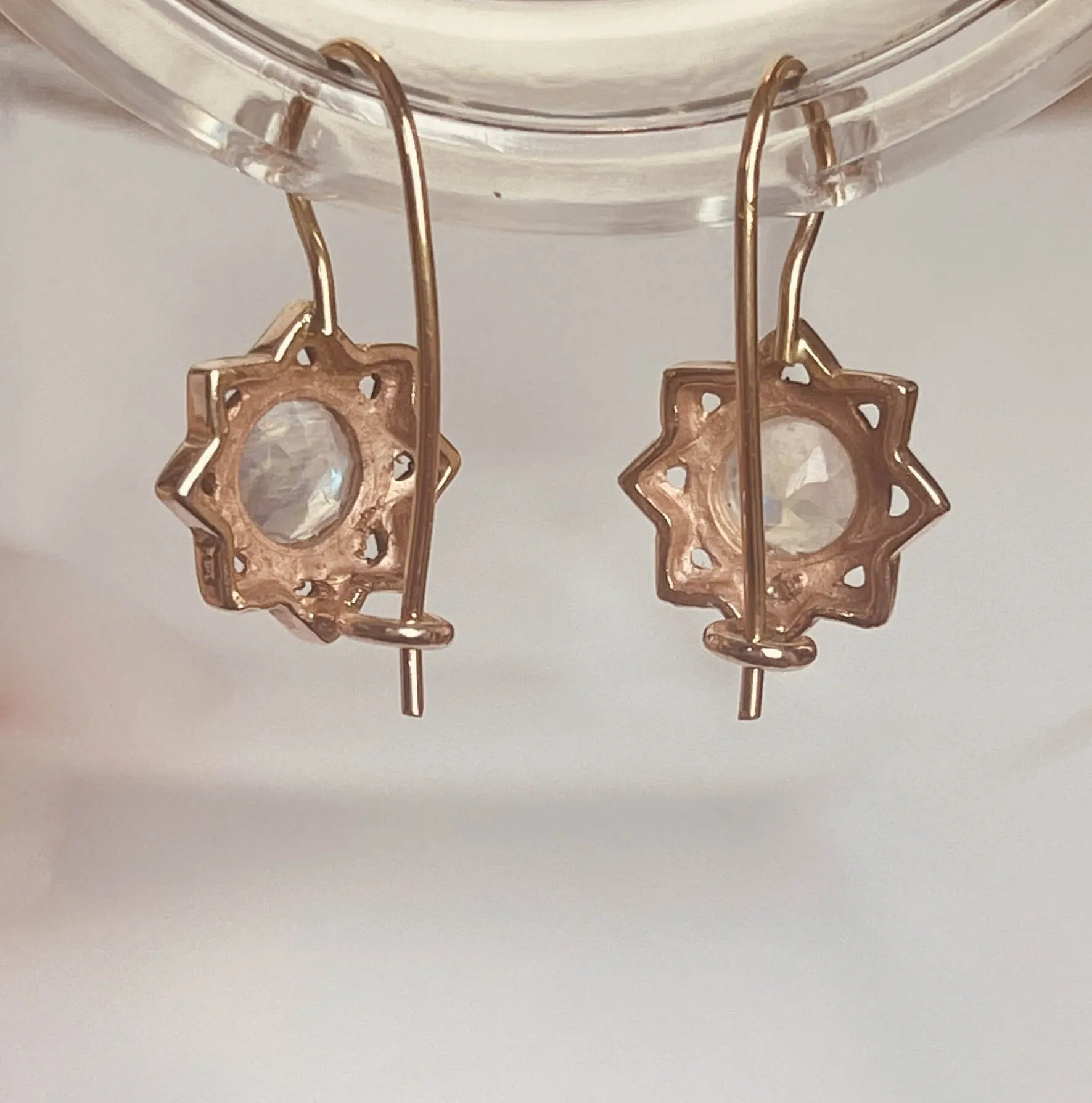 Arik Kastan 14K Rose Gold Moonstone Drop Earrings