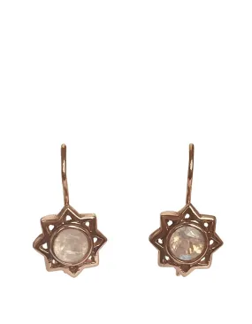 Arik Kastan 14K Rose Gold Moonstone Drop Earrings