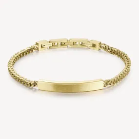 Bar Bracelet in Gold Plated Stainless Steel