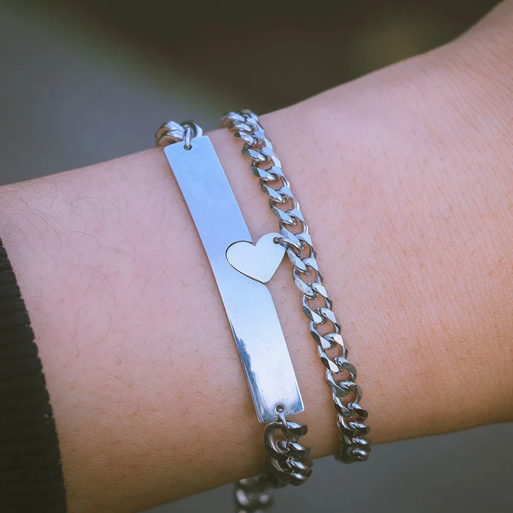 Bestie All-match Niche Design With The Same Bracelet