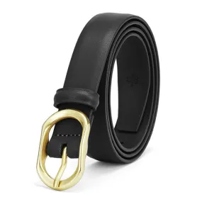 Black Women Genuine Leather Belt 黑色女士真皮皮带 KCBELT1109