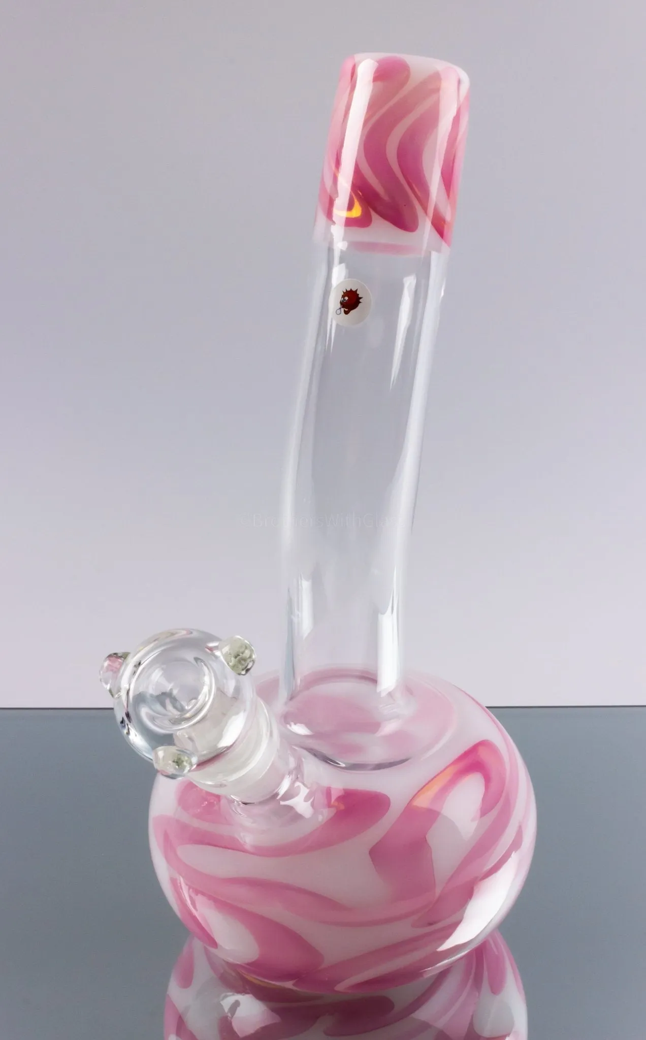 Blowfish Glassworks 24k Gold Fumed Bubble Bottom Bong