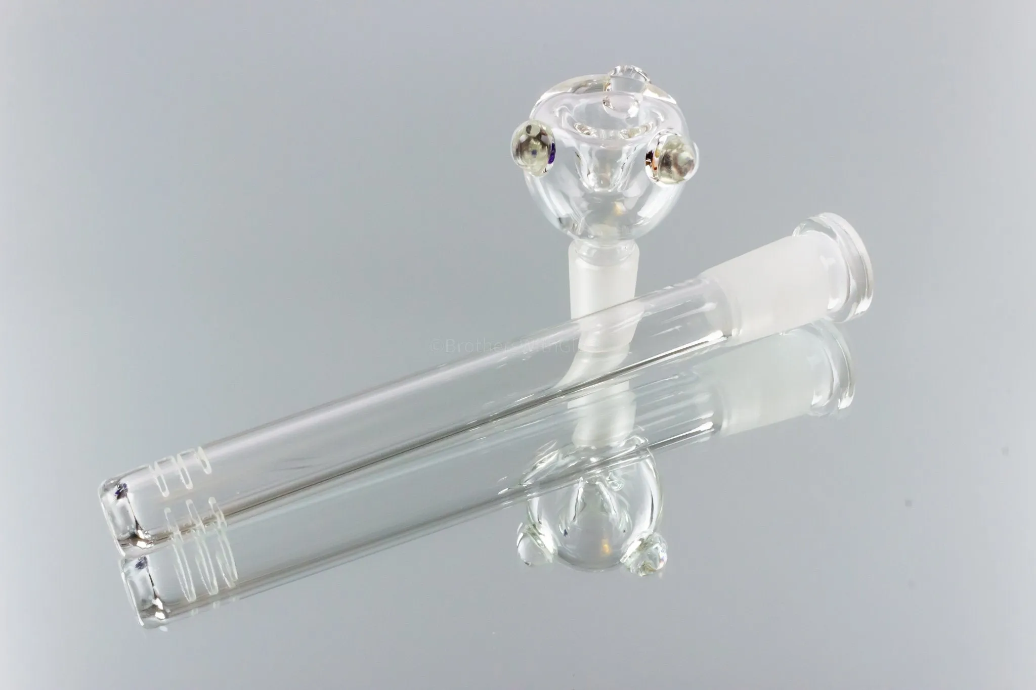 Blowfish Glassworks 24k Gold Fumed Bubble Bottom Bong