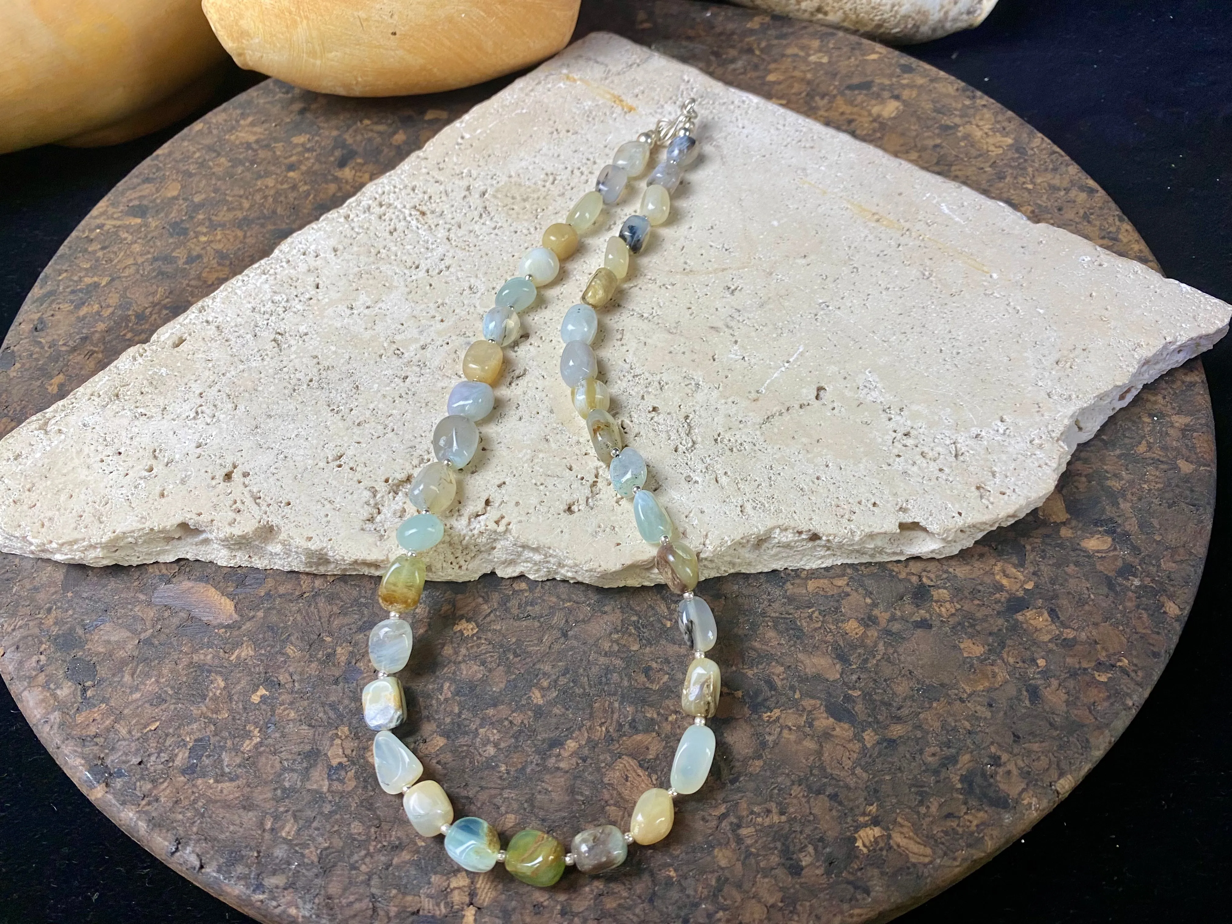 Blue Opal Necklace