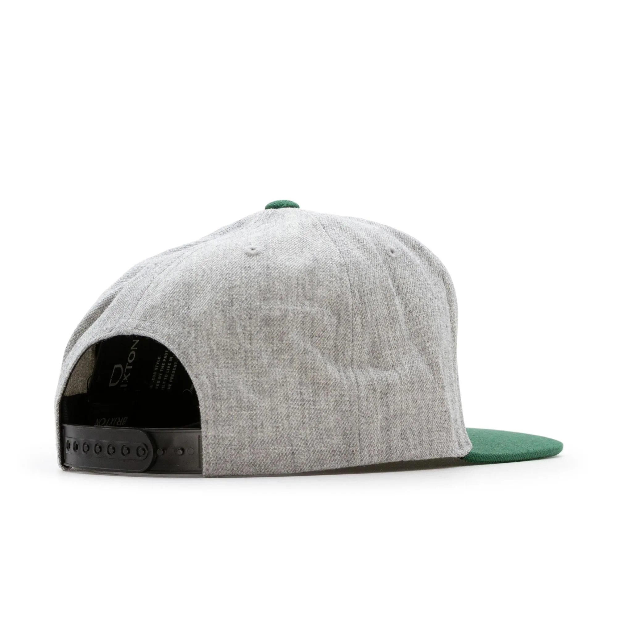 Brixton Oath III Snapback Cap - Heather Grey/Spruce