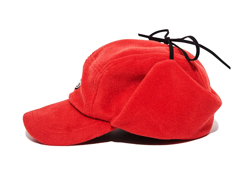 BSW FLEECE EARFLAP CAP RED