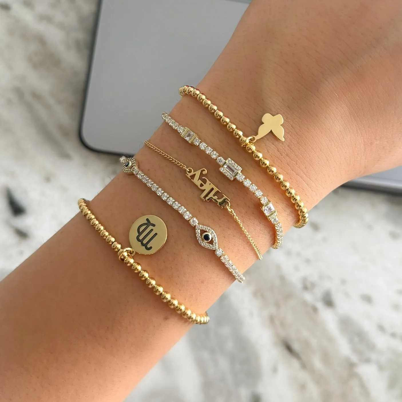 Butterfly Beaded Bracelet