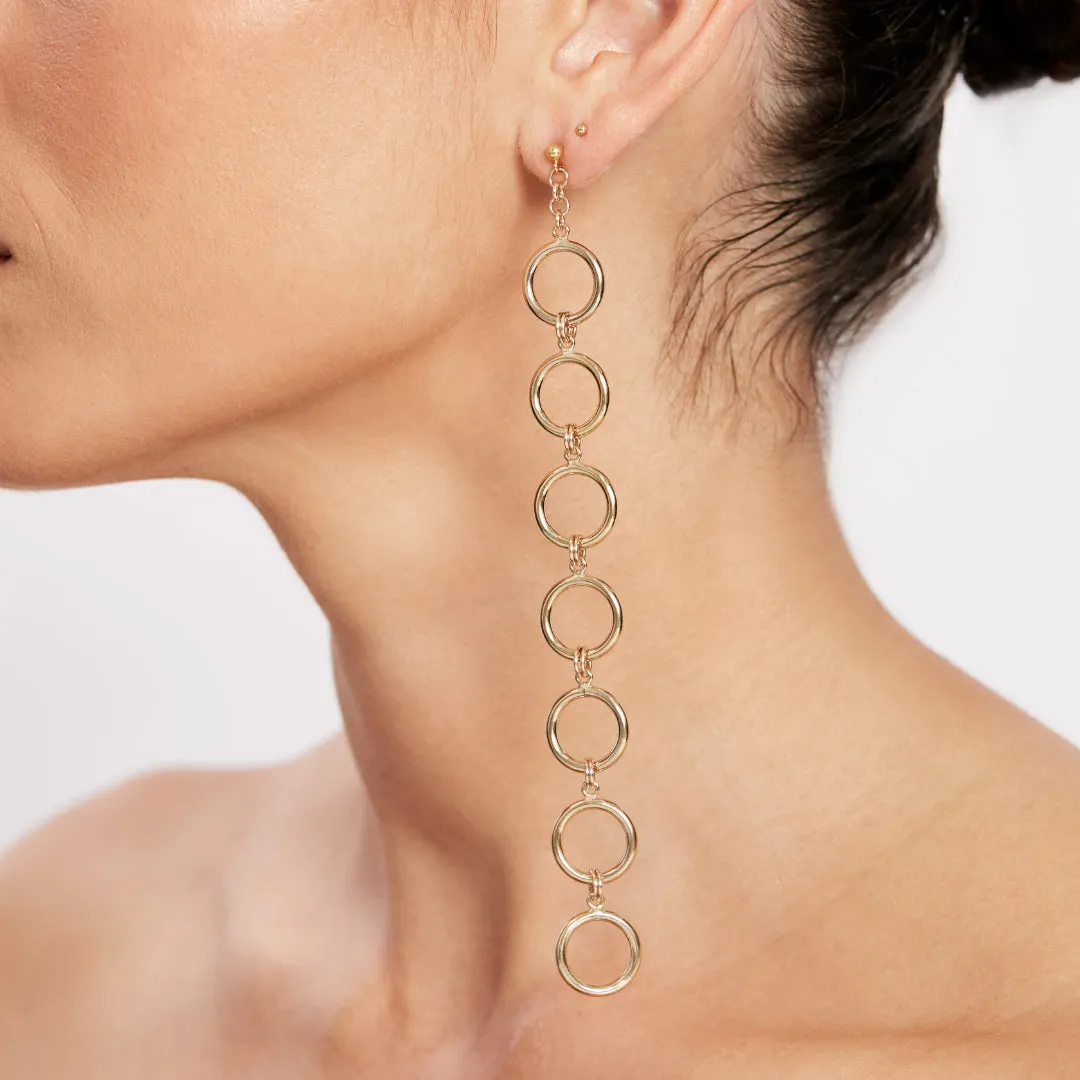 Camelia Earrings - Gold