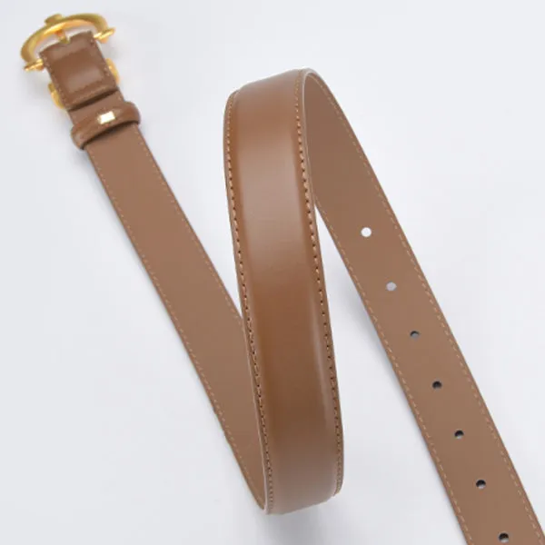 Caramel Women Genuine Leather Belt 焦糖色女士真皮皮带 KCBELT1052