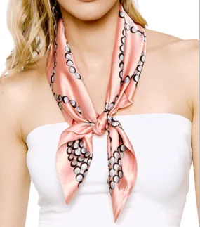 Chain & Circle Printed Scarf