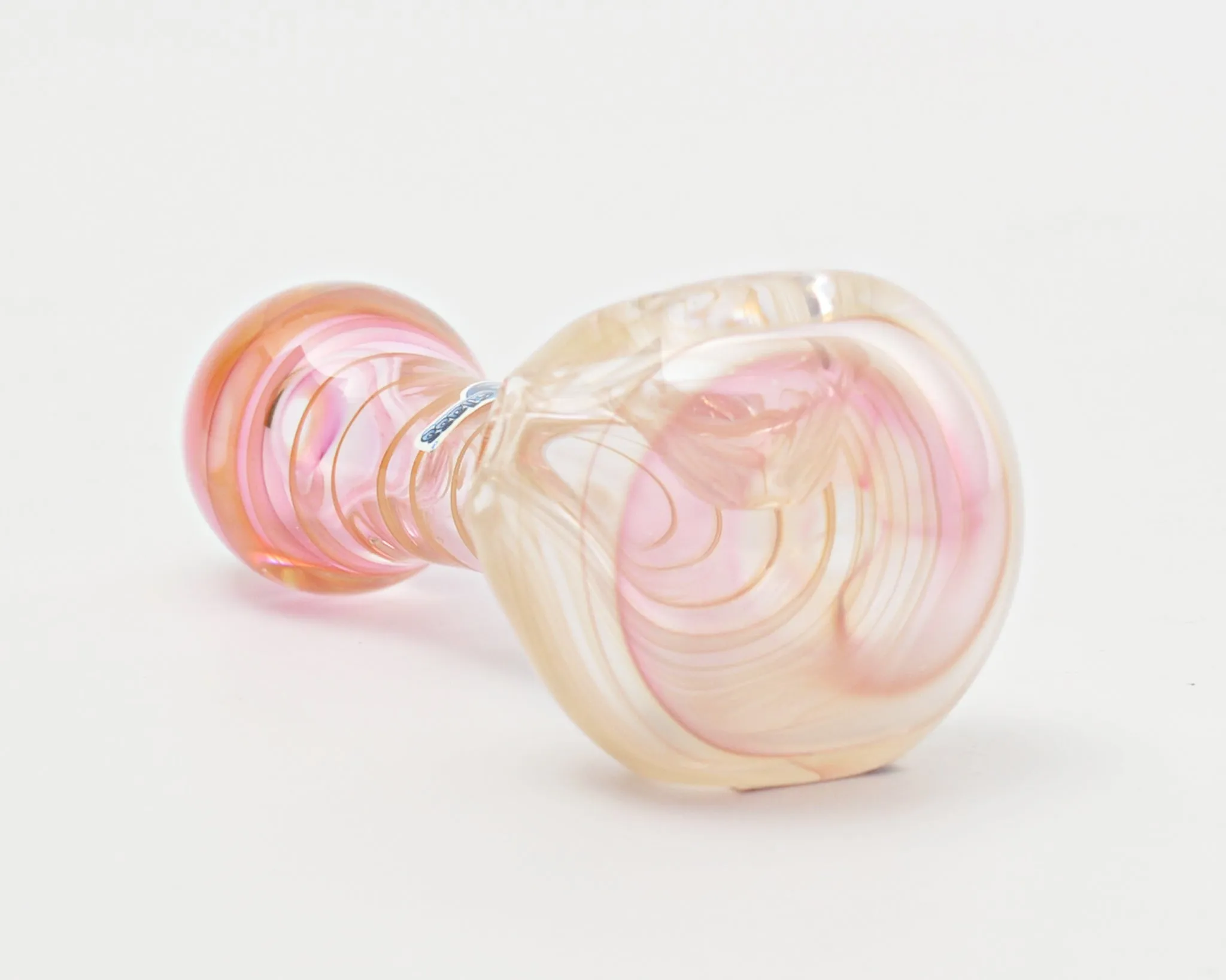 Chameleon Glass Ambiguity Vortex Gold Fumed Hand Pipe