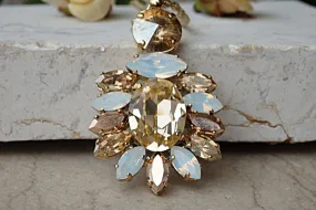 Champagne peach necklace